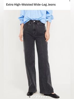 Old Navy Extra High-Waisted Wide-Leg Jeans